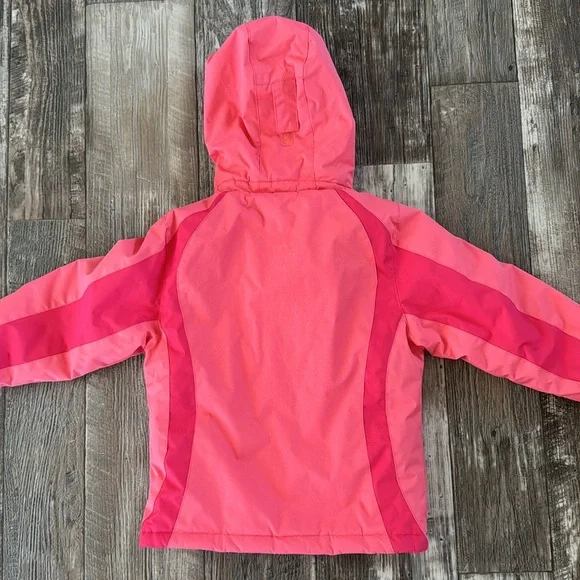 YINGJIELIDE Girl's Waterproof Ski Jacket,Kids Outdoor windproof Jacket,Fleec 5-6